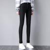 Fashion Women Plus Size Plus Velvet Elastic High Waist Casual Jeans Pencil Pants