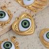 4Pcs Stainless Steel Hand Evil Eye Charms Lucky Blue Eye Charms Pendants for DIY Necklace Bracelet Jewelry Making