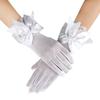 Women Wrist Gloves Parties Cosplay Accessories Bride Mittens Mesh Gloves Lace Gloves Large Bownot