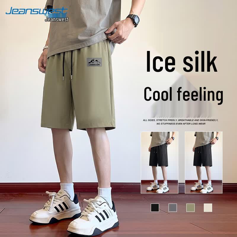 Jeanswest Men's Quick-Dry Ice Silk Sport Shorts
