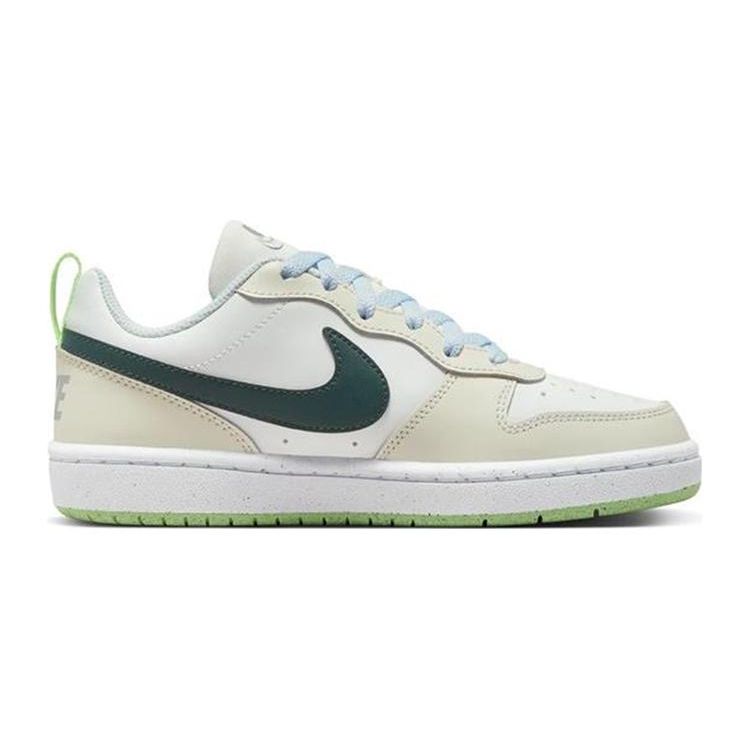 Nike Court Borough Low Recraft GS Lait de Coco Vert Jungle Baskets Enfants Blanc Crème Vert Jungle Foncé FV8121-131