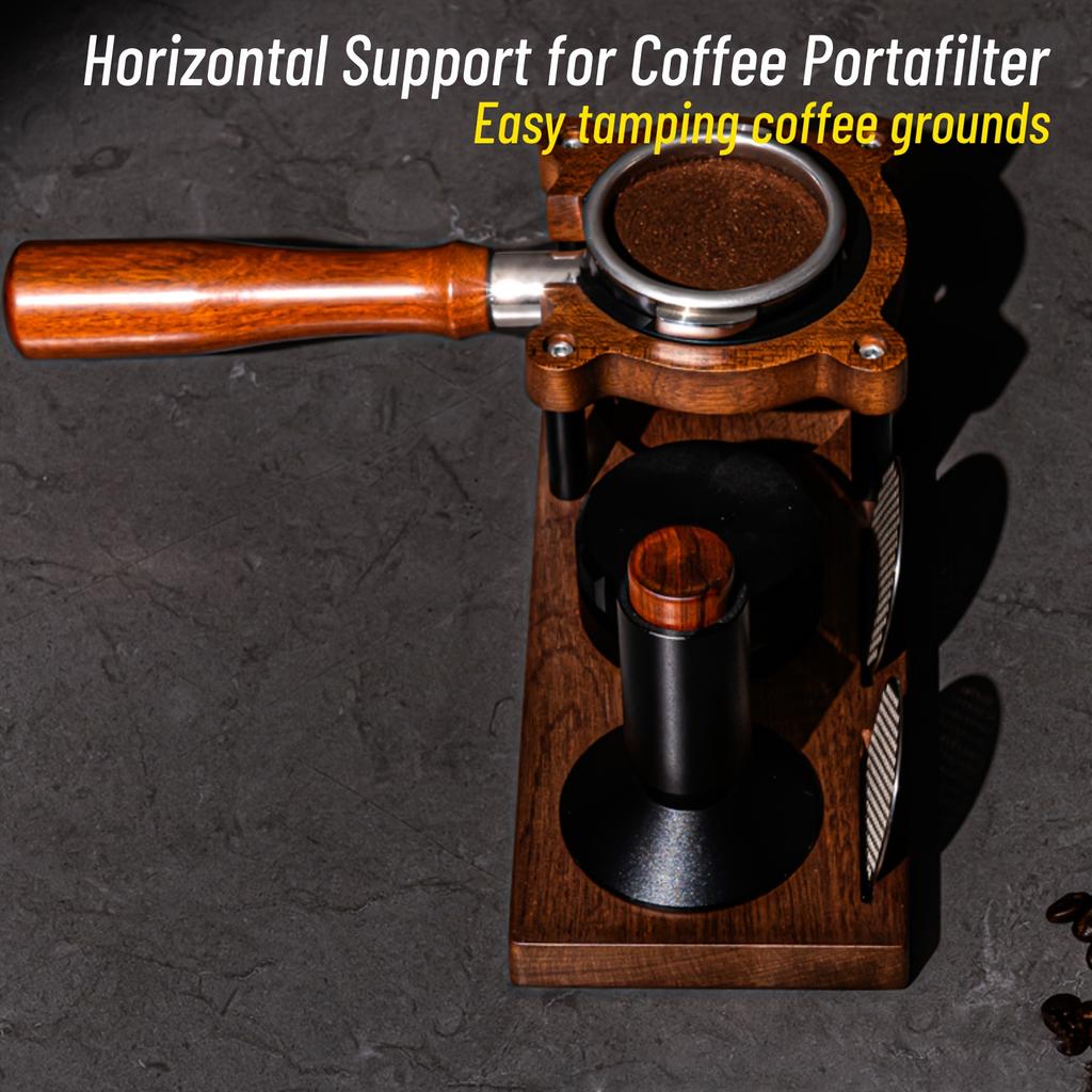 Kaffetamperställ Massivt Trä 51-58mm Universella Espressomaskinstillbehör