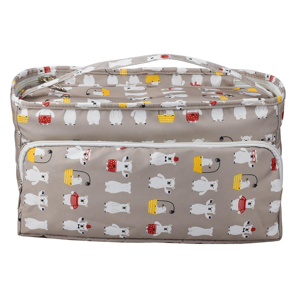 Wool Crochet Storage Bag Oxford Cloth Printing Knitting Needles Yarn Organizer DIY Needlework Sewing Supplies Organizer