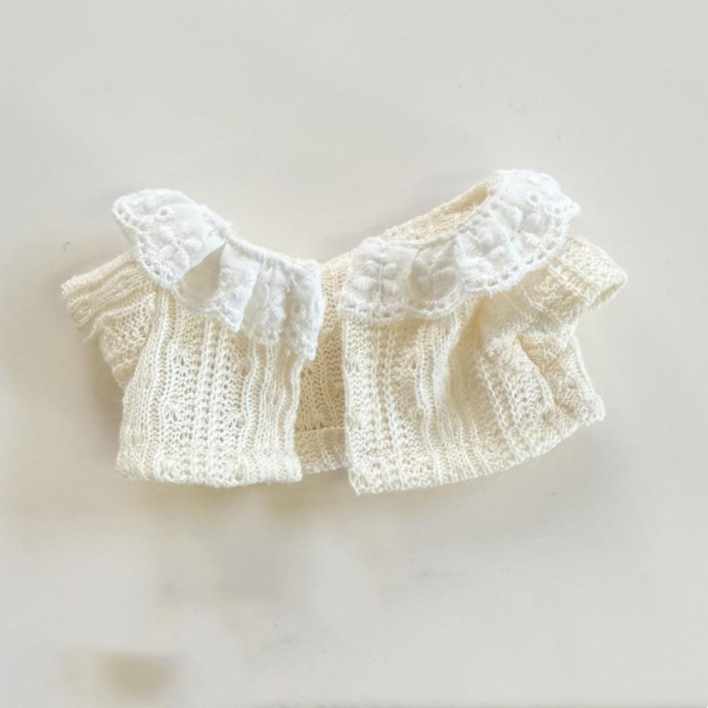 

Jeans&Denim Skirt Sitting Labubu Time Cloth Casual Style 17cm Plush Dolls Clothes Kids Girls Toys Only Cardigan