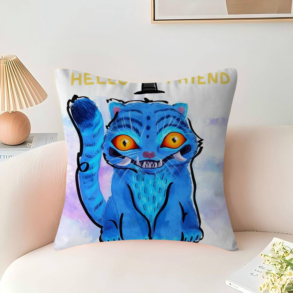 KPop Demon Hunters Tiger Pillow Gift Home Office Decoration Bedroom Sofa Car Cushion Cover Case 45x45