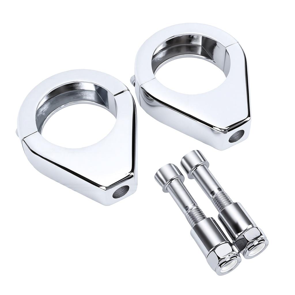 Motorcycle Turn Signal Relocation Bracket Fork Clamps 39mm Fork Indicator Bracket Replacement for XL1200 Dyna