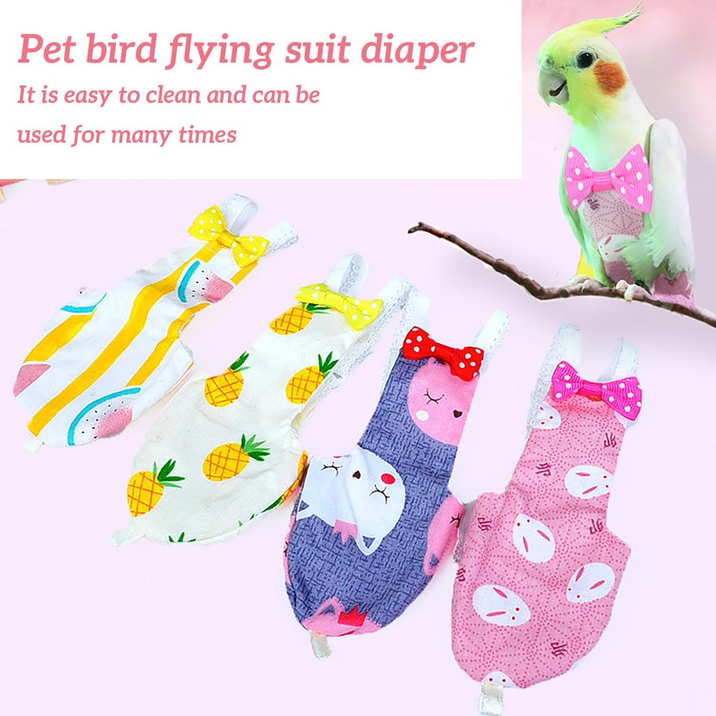 Pet bird clothes diapers feces pocket diapers flying suit parrot diapers