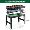 4-In-1 Multi Game Table Billiards Table/Foosball Table/Hockey Table/Ping Pong Table Wear Resist Convert Table for Home Game Room