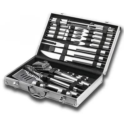 BBQ Tool Set, Portable Oxford Bag, Grilling Utensils, Stainless Steel Grill, Spatula Brush, Outdoor Barbecue Accessories