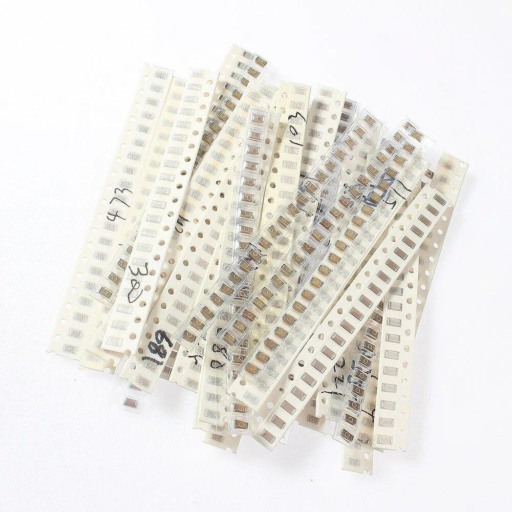 720PCS/Lot 1PF~10UF 1206 SMD Capacitors set, 36 Values 1206 Capacitor Assorted Kit 1PF 4.7PF 6.8PF 10PF 15PF 18PF 20PF 22PF 30PF