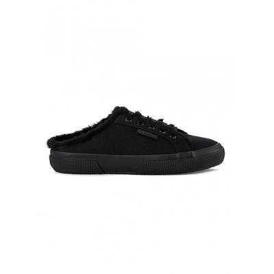 Superga 2402 Fur Mule Total Black S00gzm0a0f