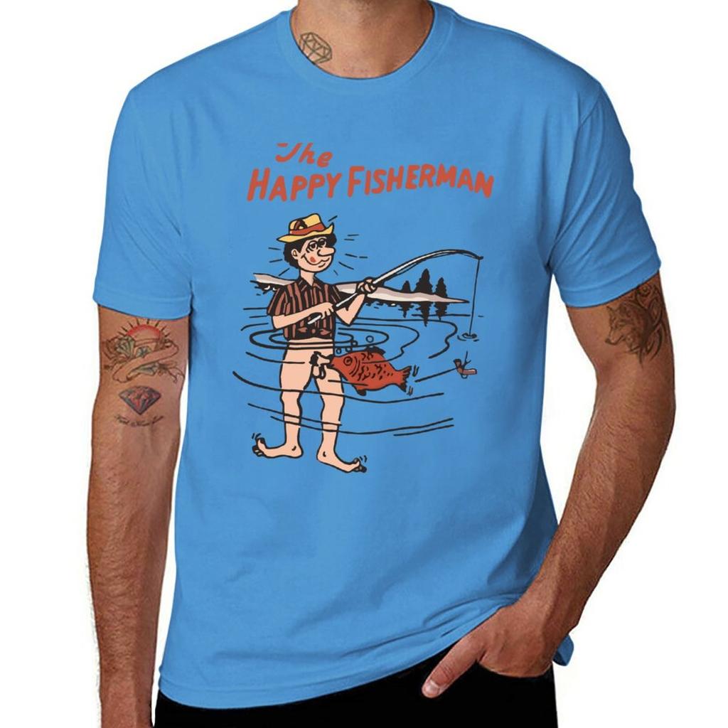Nuova T-shirt Il Pescatore Felice t-shirt divertenti t-shirt personalizzate t-shirt grafica t-shirt da allenamento per uomo