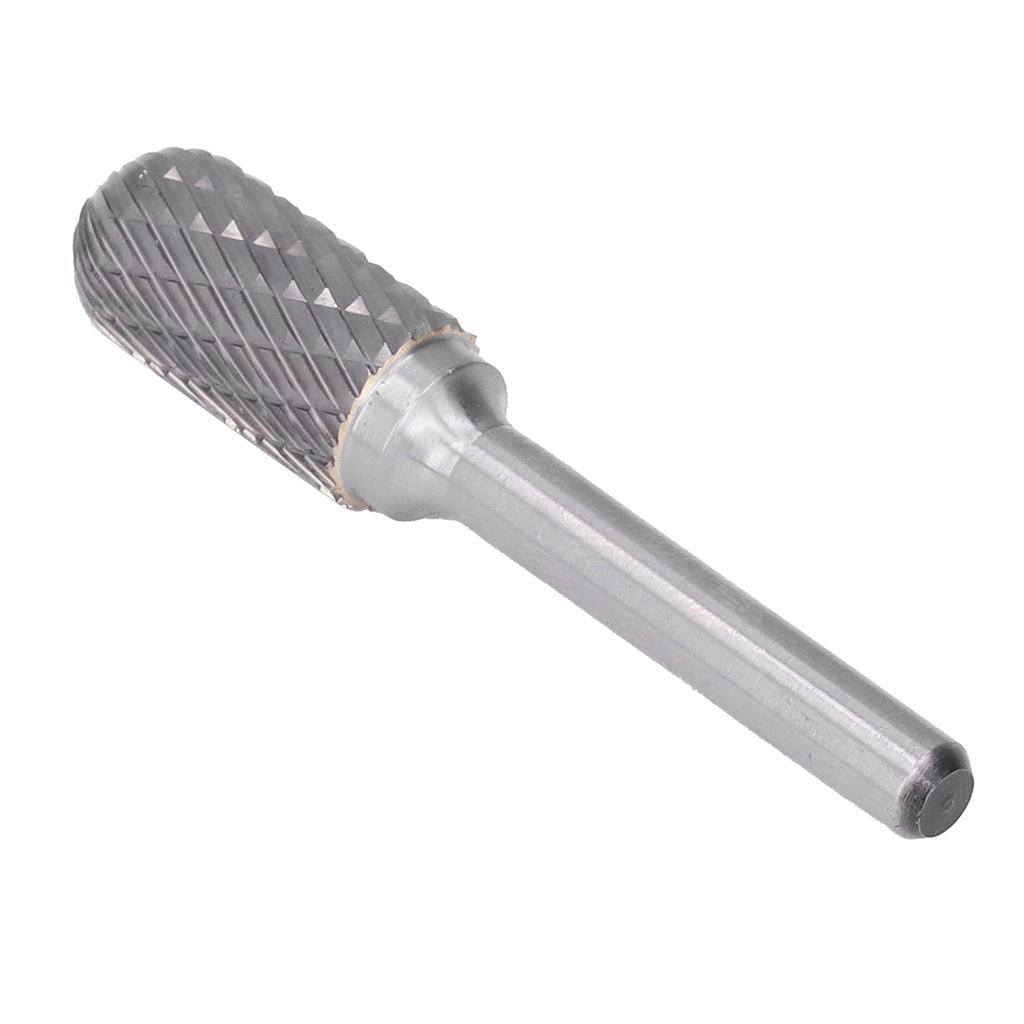 Carbide Burr Heat Treated YG8 High Smoothness Double Slot 6mm/0.2in Handle 12mm/0.5in Diameter Labor