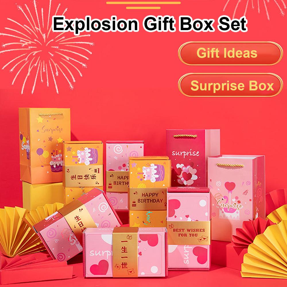 Scatola Regalo Esplosiva Unica Buon Compleanno Scatola Sorpresa Popup Idee Regalo Divertenti per Matrimonio Regalo Personalizzato con Sacchetto Regalo