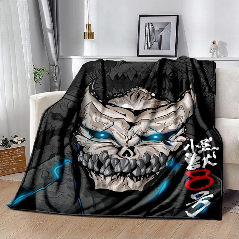 3D Kaiju No.8 Anime Cartoon Soft Flannel Blanket for Bed Bedroom Sofa Picnic,Throw Blanket for Cover Office Gift Kids