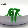 One-piece Integrated Molding Figure 3D Printed Movable Joint Number 6 & 7 Figurine Ornaments, Desktop Art Sculpture, Decorative Ornament Digit Statue,