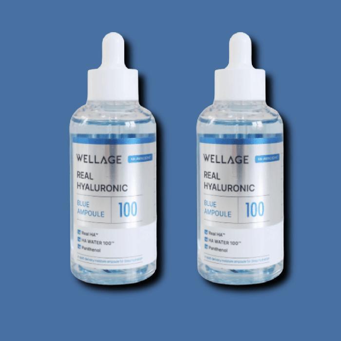 

WELLAGE Real Hyaluronic Blue Ampoule 100ml x 2 (43477042)