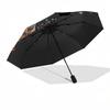 Moon Fox Theme 8 Bone Hand Automatic Folding Umbrella, Compact and Portable Design, A Perfect Gift for Birthday, Christmas or Business Use07