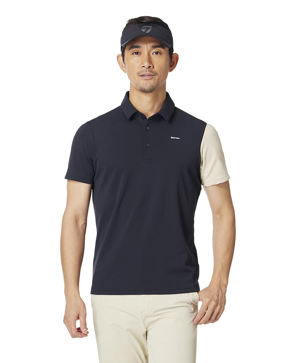 

Футболка-поло TaylorMade Diagonal Block S/S, черная, размер M, мужская, 2025SS UN618