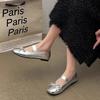 Bow single shoes summer new with skirt soft-soled ballet single shoes women