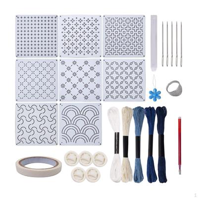 Sashiko Schablonen-Set bestehend aus Stickschablonen, Nähschablonen, Haustier-Quilting-Werkzeug