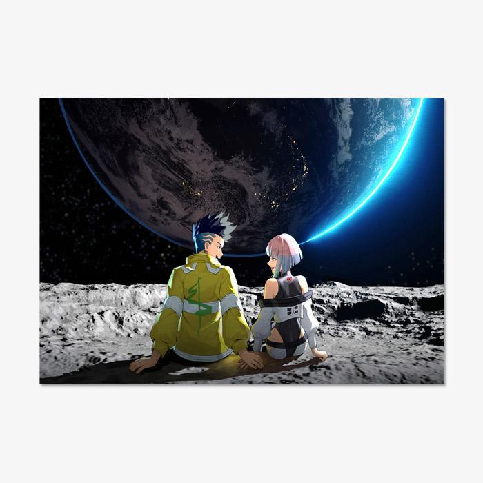 Cyberpunk Edgerunners Anime Tapestry Polyester Wall Hanging Cyberpunk Aesthetic Decor for Bedroom Gaming Room Dorm