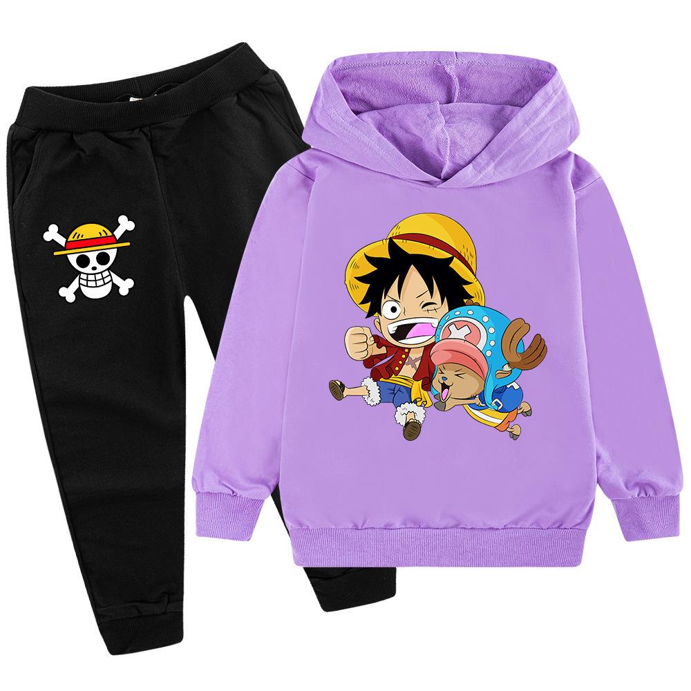 Lente Herfst Modellen Warm Comfortabel Kinder Hoodie Set Jongens Sport Vrije Tijd Tweedeelig Set Modieuze Cartoon Lange Mouwen Tweedeelig Set