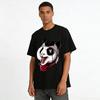 Funny Pirate Panda Print Cool Streetwear Unisex Short Sleeve Top Pure Cotton T-shirt