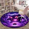1pc Gengar2 Print Round Carpet Chair Round Carpet Suitable for Bedroom Living Room Home Decorative Carpet