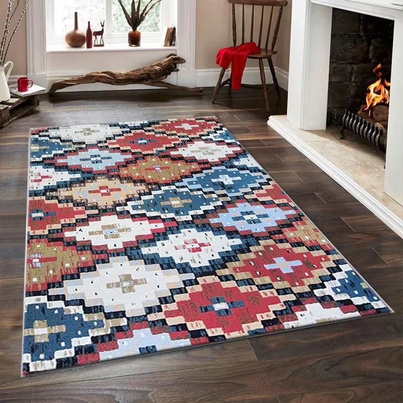 Bohemian Soft Area Large Rugs Carpet Living Room Bedroom Homestayarea Floor Mat Study Restaurant Art Vintage Home Decor