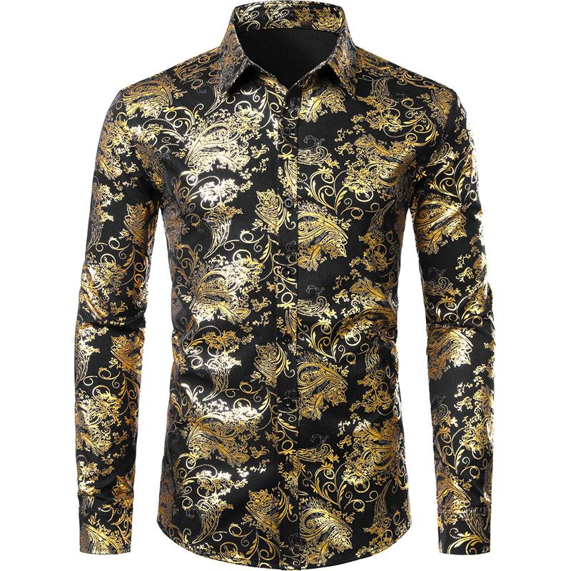Fashion Comfortable 2024 New 3d Printed Floral Pattern Shirt Beach Sun Casual Slim Fit Fashion Mens Shirt Long Sleeve Shirt