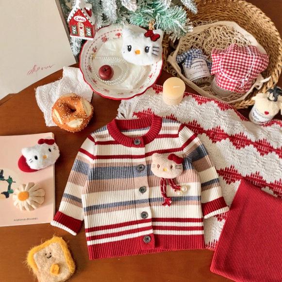 2026 Family Striped Knit Sweater Set: Mother & Daughter Autumn-Winter Fashion