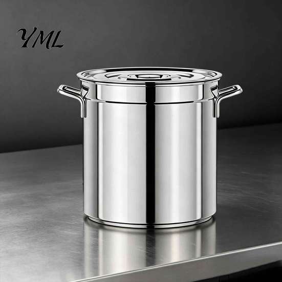 High Efficiency Heat Transfer Pot Stainless Steel Soup Pot, with Lid And Handle, Stockpot, Versatile Home Chef Kettle Uniform Conduction for Catering