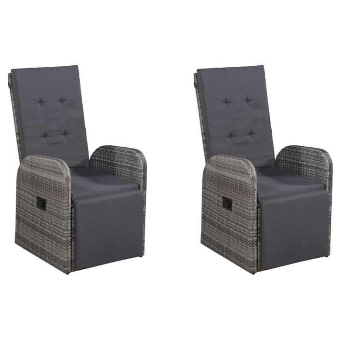 Maison Exclusive - Ensemble à manger de jardin 5 pcs Gris