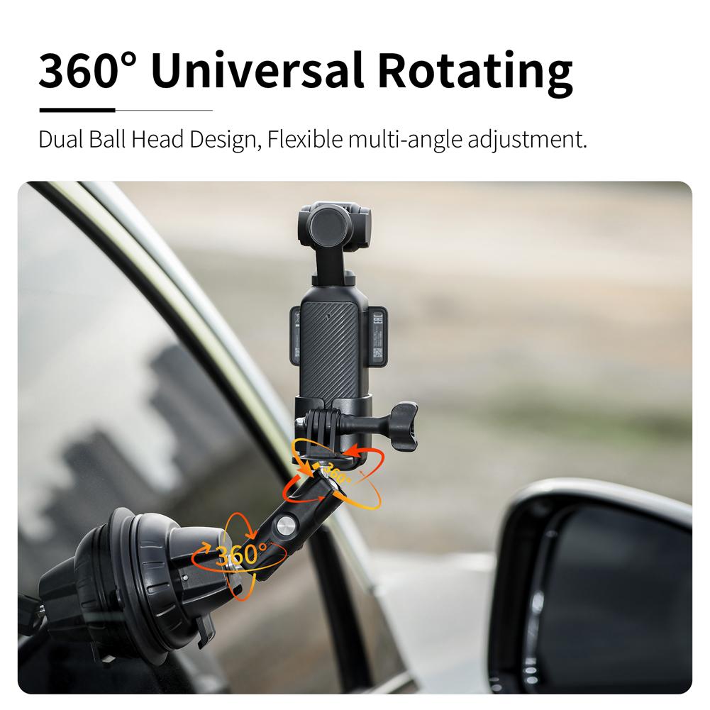 Auto-Saugnapf-Kamerahalter für DJI Osmo Pocket 3 Saugnapf-Kamera-Autohalterung Saugnapfhalterung Kamera-Zubehör