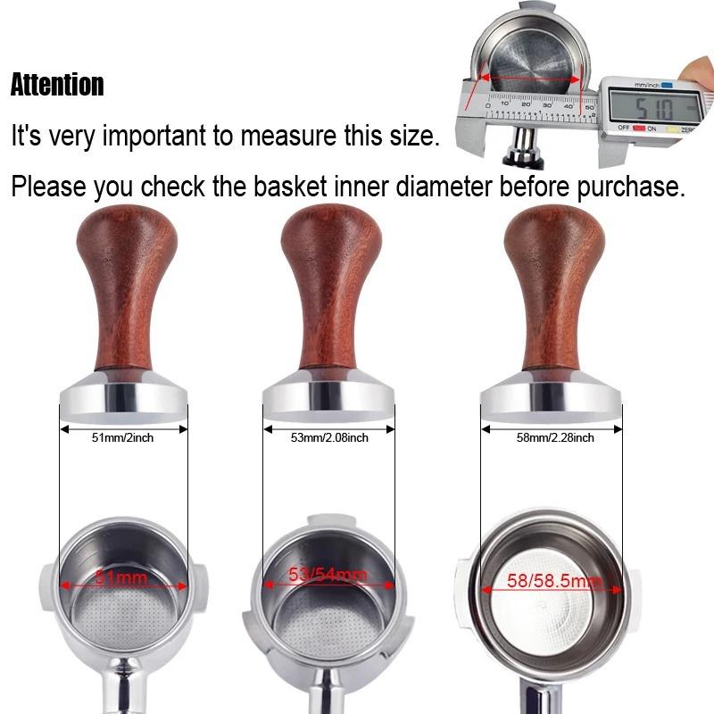 51/53/58mm Espresso Tamper Pulver Maschine Aluminium Kaffee Tampers Für 51mm 53mm 58mm Siebträger