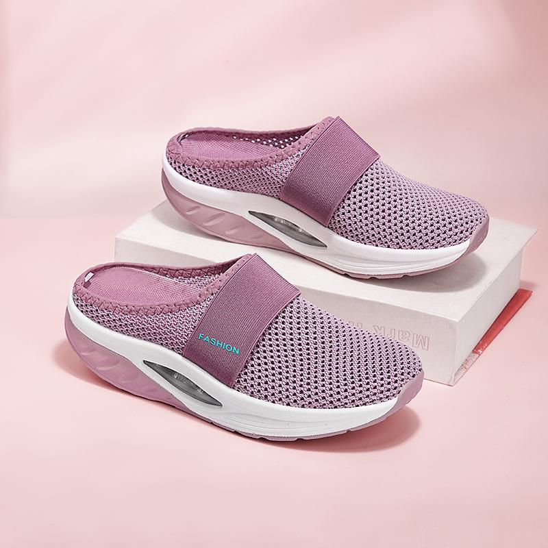 Summer Women Platform Slippers Casual Slip on Plus Size Black Pink Grey Elevator Sandals Shoes for Girls
