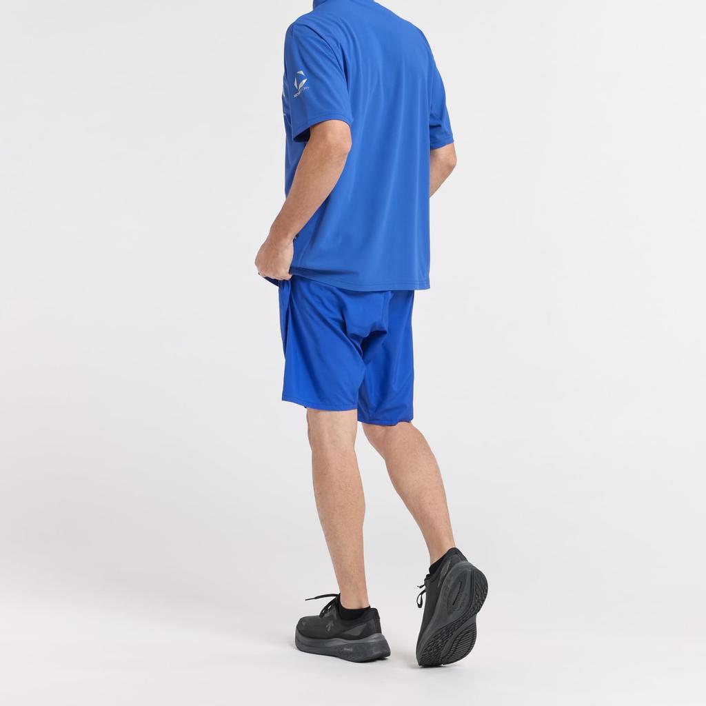 Move Sports Descente SUNSCREEN Mini Pique Short Sleeve Polo Shirt with Cooling and UV Protection Men's Function, Sweat-Wicking, Quick-Drying, Stretch,