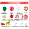 Weihnachtsballon Girlande Bogen Set Metallic Gold Grün Rot Weiß Weihnachtsballons Dekorationen für Neujahr