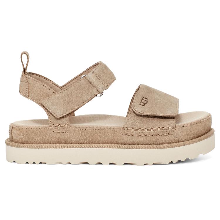UGG Goldenstar Cow Split Leather Stylish Sandal Women's Gray 1117954-MSSD