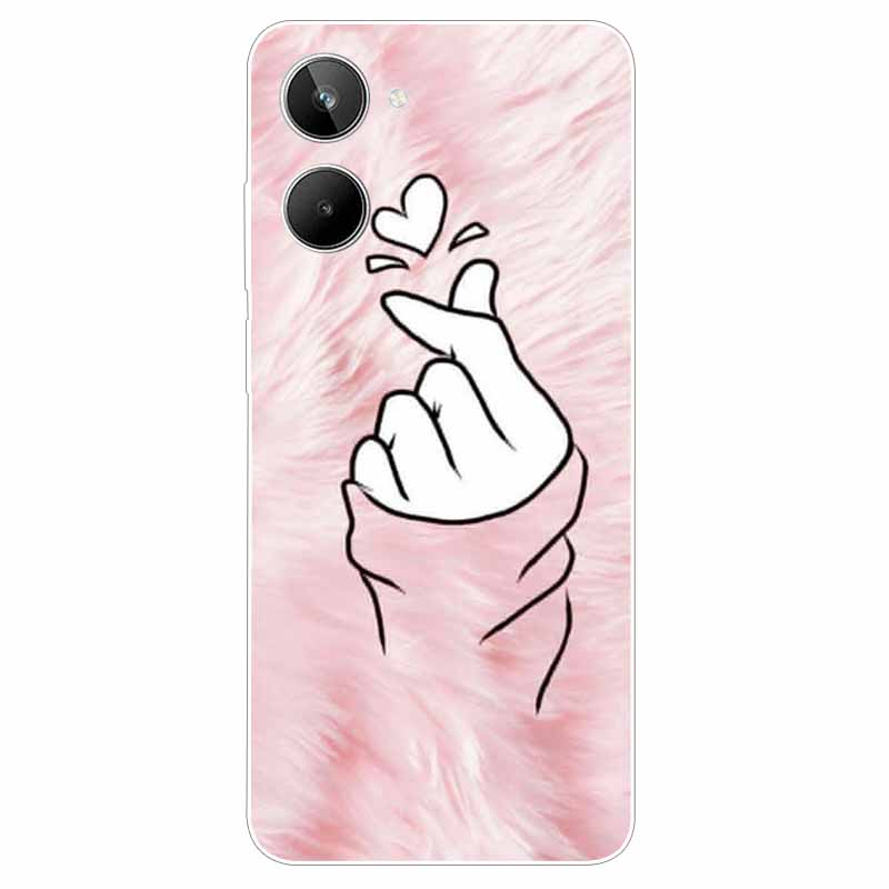 For Realme 10 4G Case 6.4'' Soft TPU Cats Lions Protection Silicone Phone Covers for Realme 10 Case 2022 Clear Realme10 RMX3630