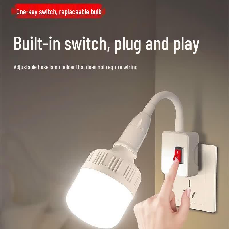 Biuyum E27 LED Plug-in Lamp & Socket Kit