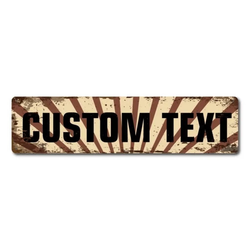 Personalized Vintage Metal Sign Waterproof Home Wall Decor