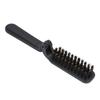 Foldable Beard Brush Waterproof Grooming Cleaning Beard Black Beard Styling Comb for Men Household Outdoor Travel