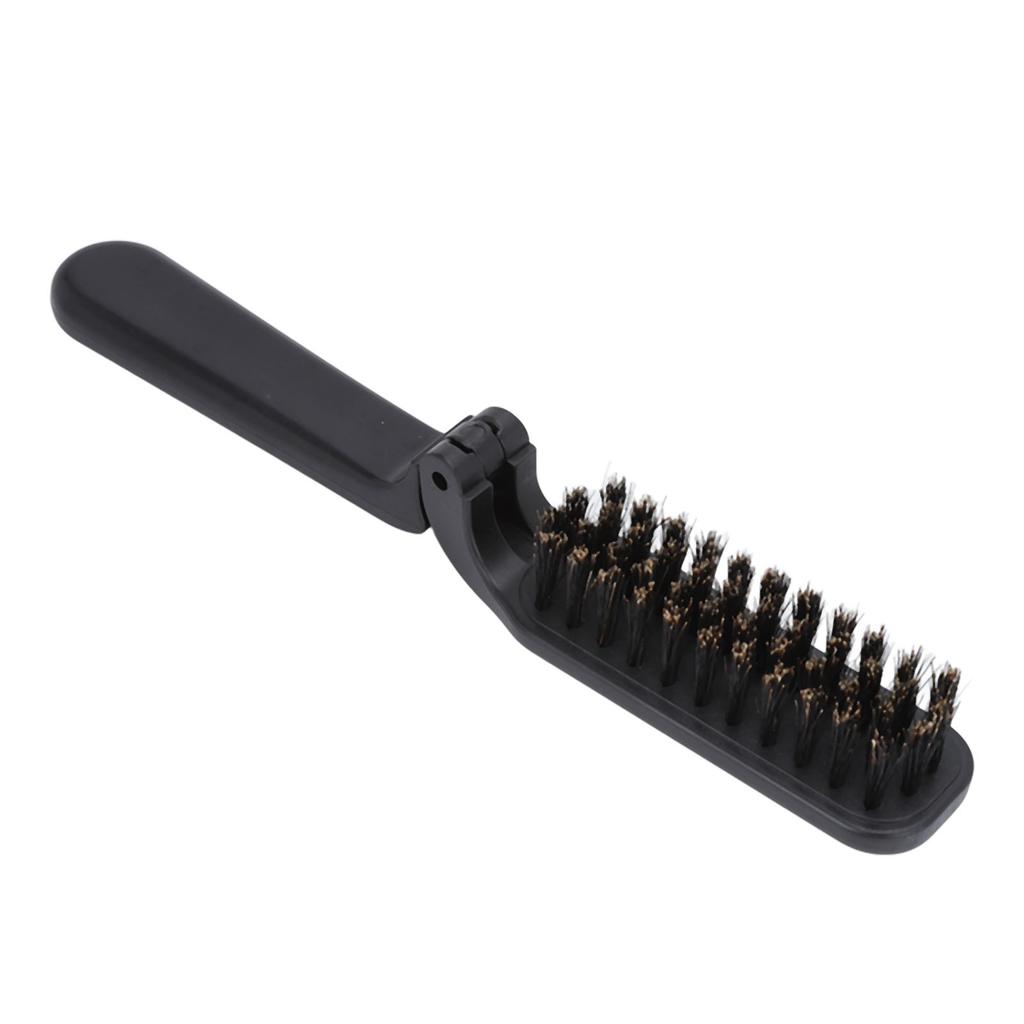 Foldable Beard Brush Waterproof Grooming Cleaning Beard Black Beard Styling Comb for Men Household Outdoor Travel