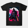 Men Black Print T-shirt Space Warrior - #0012 No-Cut Transfer Paper Print Cotton Tshirt