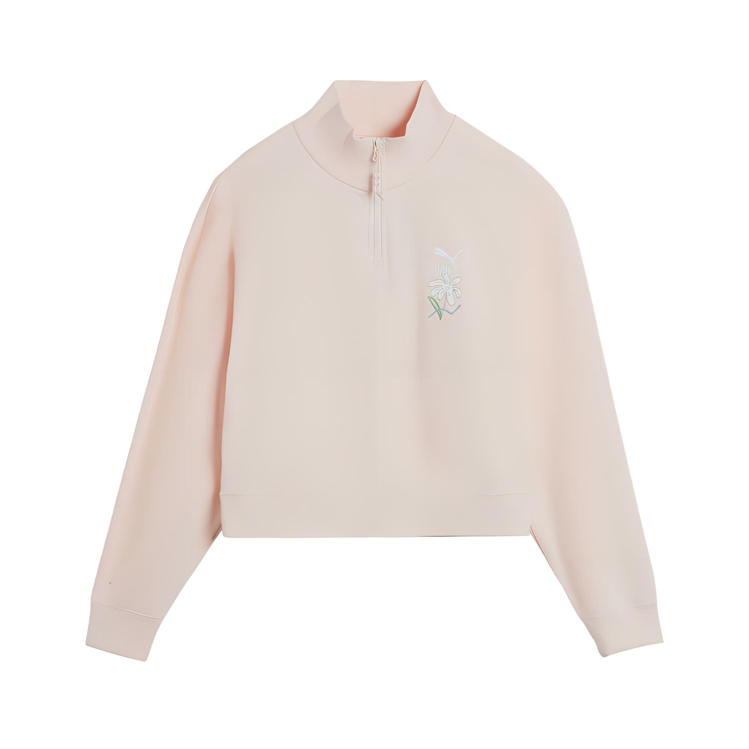 

New PUMA Sweatshirt Women s Light Pink 625809-64 S(155/80A)