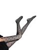 A pair of women's fishnet love pantyhose fashion thin heart-shaped transparent tights