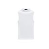 Spring New Women's Clothing Casual Stand Collar Cotton and Modal Blended T-shirt Sleeveless Tops 3641842