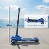 Monopattino elettrico per bambini 6+ anni, pieghevole 3 ruote avvio zero, velocità massima 8 km/h 64 x 29 x 83 cm blu